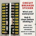 thumbnail image 5 of Circuit Breaker Labels, Breaker Box Label, 129 Electrical Panel labels Fuse Box Stickers, Easy Read and Install (Yellow) 2PCS, 5 of 6