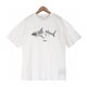 thumbnail image 4 of Camiseta holgada de manga corta con estampado de tiburones y cola cortada de Angels Palm Angel PA, camiseta informal de marca de moda para hombres y mujeres, nuevaAzul, 4 of 4