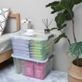 thumbnail image 4 of Contenedores de almacenamiento Citylife, paquete de 6, 42 L, caja transparente apilable, 4 of 6