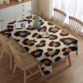thumbnail image 5 of Classic Leopard Print Rectangle Tablecloth 60"x84",Waterproof Polyester Rectangle Table Cloth, Wipeable Spillproof Polyester Tablecloth for Dining, Camping, Indoor and Outdoor, 5 of 5