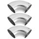 thumbnail image 1 of Tubo curvado de acero inoxidable Unique Bargains 90 grados 4 pulgadas Tono plateado, 1 of 7