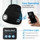 thumbnail image 2 of Bright Knit 5 Led Beanie Hat Con Luz Usb Recargable Lighted Headlamp Torch Cap Winter Running Gear Regalo Para Hombres, Papá, Mujeres Eigraketly OD010258-01, 2 of 7