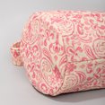 thumbnail image 4 of Bolso bohemio para mujer, bolso de lona con cordón y borla, bolso de playa de verano (rosa), 4 of 5