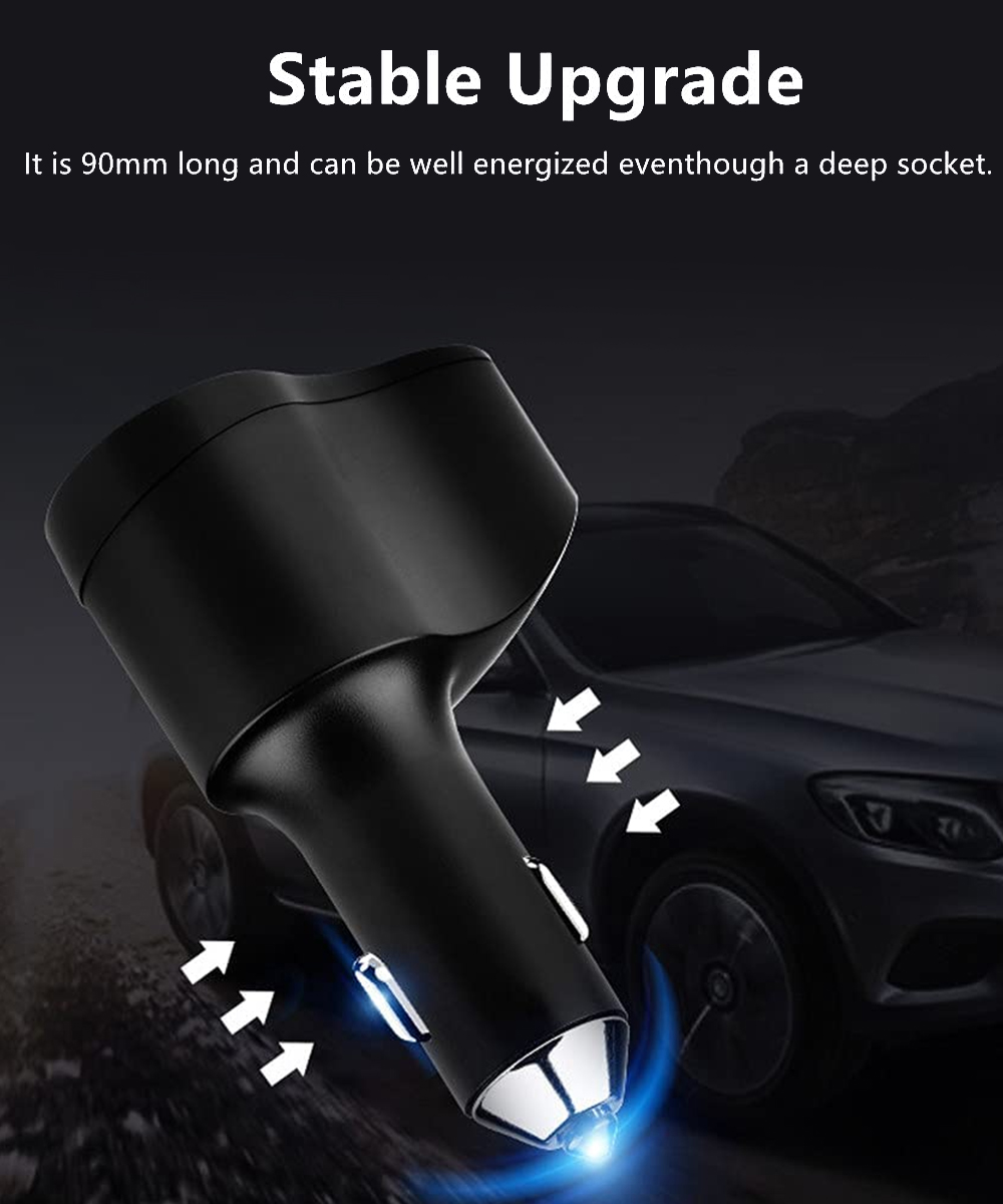 IDOLCO 4-in-1 168W USB-C Car Charger with Dual USB Ports photo 6