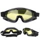 thumbnail image 3 of Gafas deportivas portátiles, gafas protectoras a prueba de viento y arena con lentes amarillas para ciclismo, reducen el marco negro claro, 3 of 8