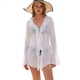 thumbnail image 1 of Blusa de Holgada de Larga con Volantes y Transparente para Mujer M, 1 of 9