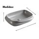 thumbnail image 2 of Jauz Improvement Lavabo Rectangular Ceramico Gris Satinado J0949, 2 of 3
