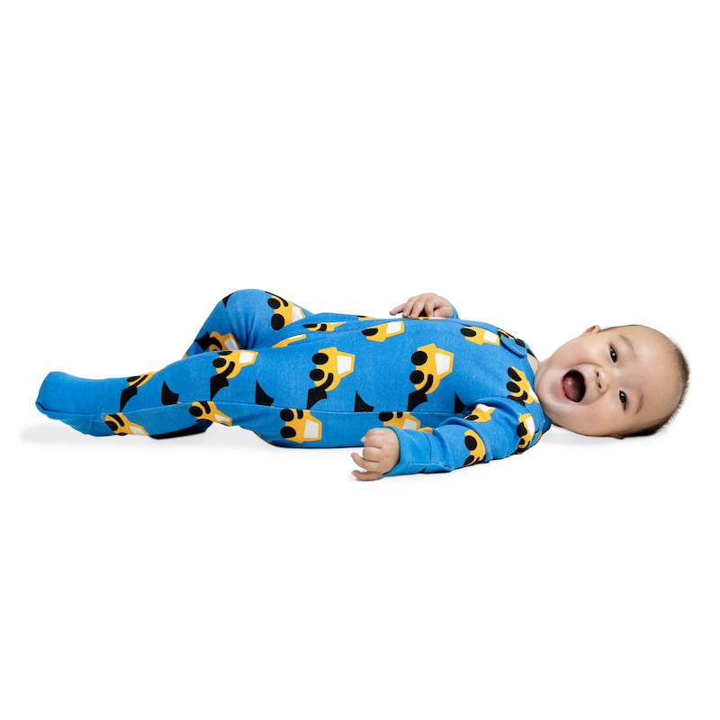 M+A by Monica + Andy Organic Cotton Gender Neutral Long Sleeve Baby One-Piece Pajama, Sizes Newborn - 24 Months