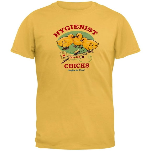 Hygienist Chicks Brighten The World Adult T-Shirt