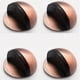 thumbnail image 1 of 4 Pack Rubber Door Stops, 3M Self Adhesive Door Stoppers for Baseboards, Red Bronze, Wall Door Stop, 1 of 3