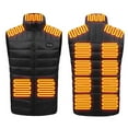 thumbnail image 6 of Busydd Heated Vest for Men and Women Electric USB Rechargeable Heated Vest Winter Warm Sleeveless Heated Jackets with 15 Heating Zones Fashion Zipper Heated Coats with Pockets Plus Size M-4XL, 6 of 9