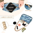thumbnail image 2 of FORMRS Womens Shoulder Bag with Chain Strap Clutch Purse Cute Tote Handbag, Blue Watercolor Ocean Waves, 2 of 7