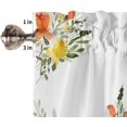 thumbnail image 3 of Rdsfhsp Valance Curtains Hello Beautiful Happy Spring Flower Floral Watercolor Daisy Kitchen Valance Rod Pocket Window Treatments for Kitchen Bathroom Bedroom 54x18 Inch, 3 of 5