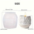 thumbnail image 3 of Silicone Candle Molds for Candle Making, 3D Aroma Candle Cup Vase Storage Silicone Molds, Castle Plaster Cement Cup Molds, Resin Molds for DIY Candle Resin Casting Home Decor, 3 of 7