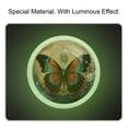 thumbnail image 2 of HemaKayy 4 Pack 1.37" Decorative Cabinet Knobs - Glow in the Dark - Durable ABS & Glass - Easy Installation - Versatile Usage - Enhance Home, Kitchen Decor - Retro Painted Blue Orange Butterfly, 2 of 7