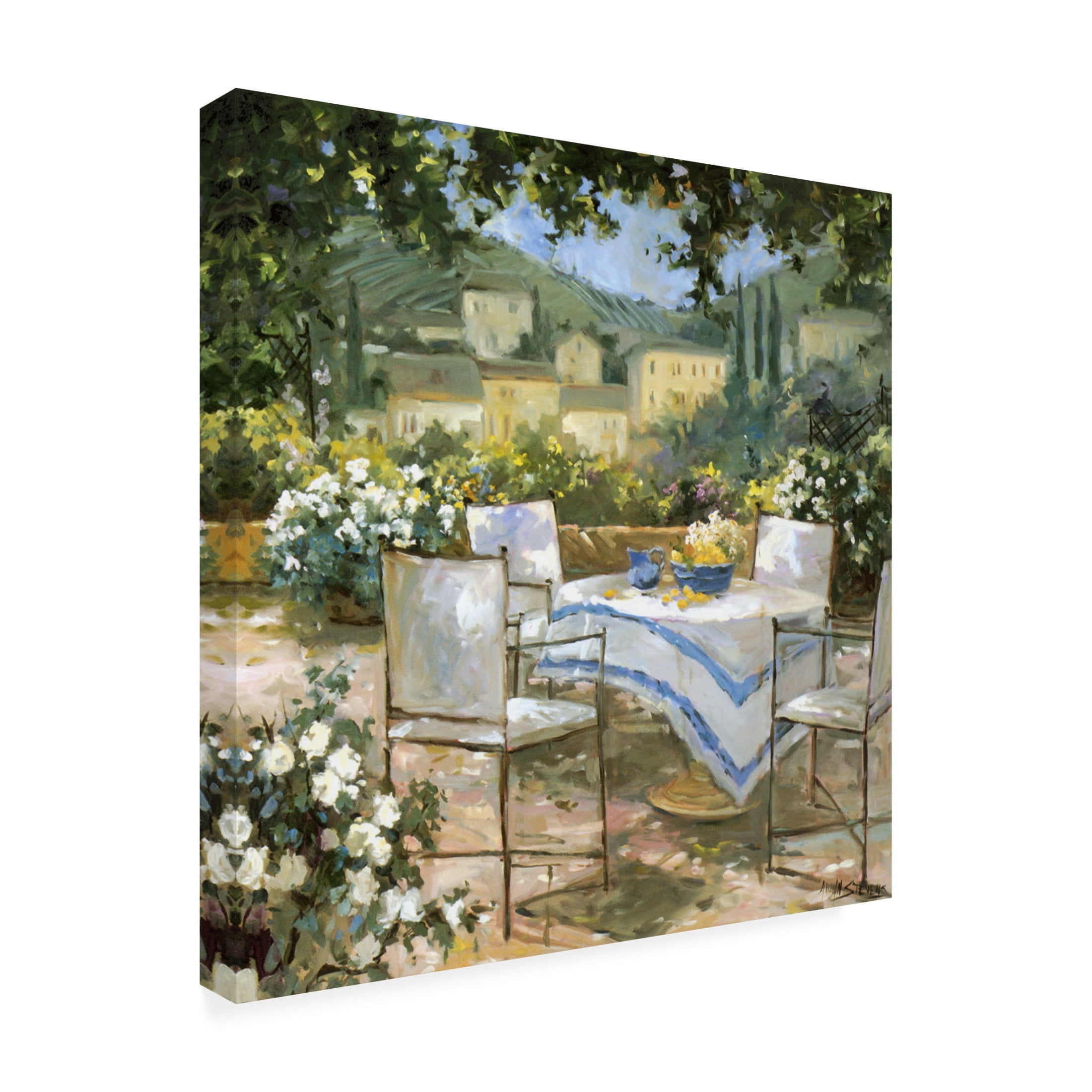 Trademark Fine Art Allayn Stevens  Tuscany Terrace I Canvas Wall Art