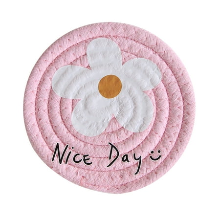 

Pinshui Heat-resistant Mat Cotton Slip-Proof Round Insulation Pads for Cooking