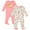 Lion king / pink, variant on Disney Princess Belle Tiana Cinderella Newborn Baby Girls 2 Pack Zip Up Snap Sleep N' Plays Newborn to Infant