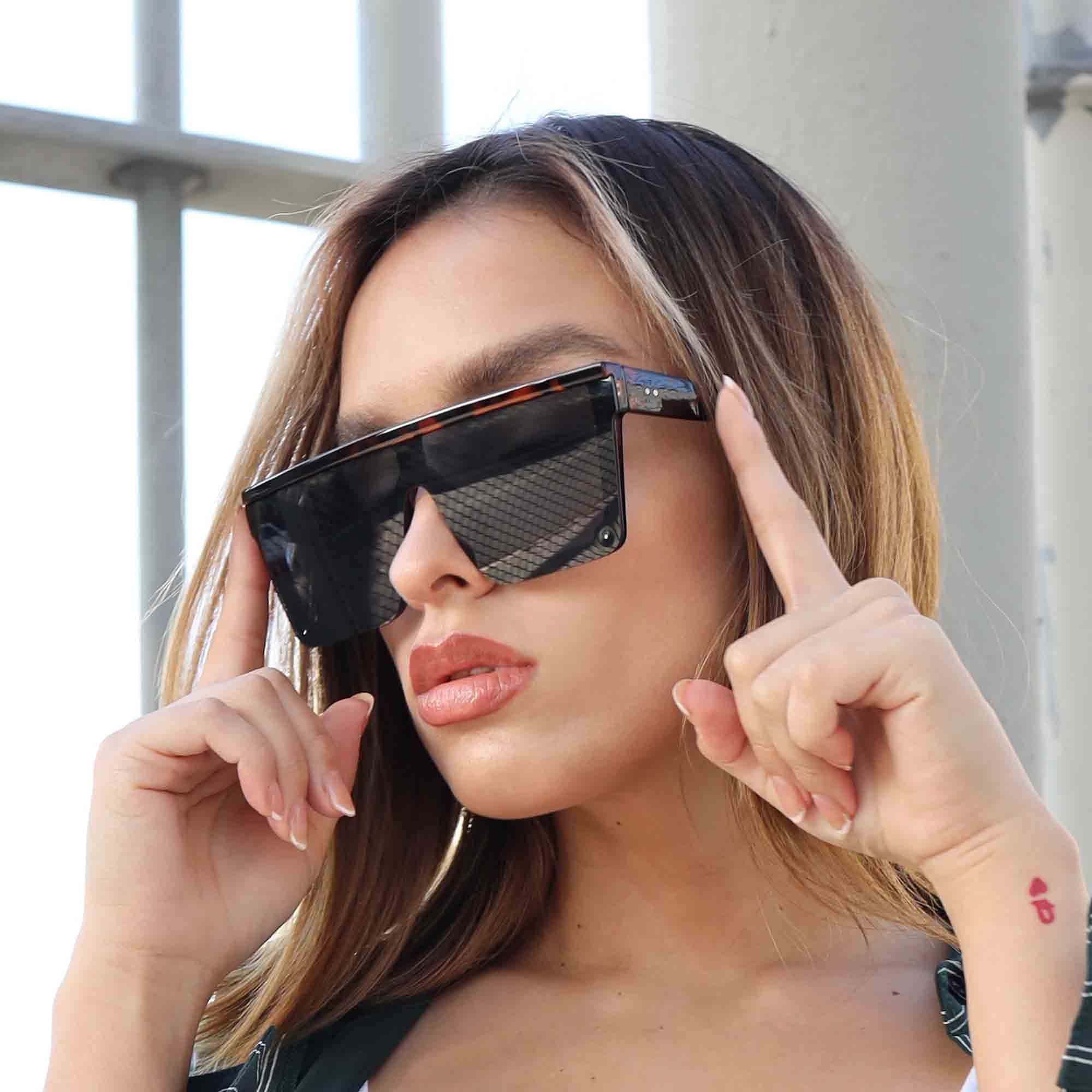 JIM HALO Retro Square Aviator Sunglasses Premium Glass Lens Flat Metal  Eyewear Men Women - Price History