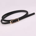 thumbnail image 2 of Women Fashion Solid Color Joker Pin Buckle Adjustable PU Thin Belt, 2 of 5
