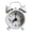 White, variant on Ongmies Towels Clearance Creative Clock Cute Small Alarm Metal Alarm Clock Small Electronic Mini Clock Room Decor Black