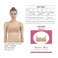 thumbnail image 4 of iMucci Women's Seamless Polyester Adjustable Bra, Beige, 4 of 6