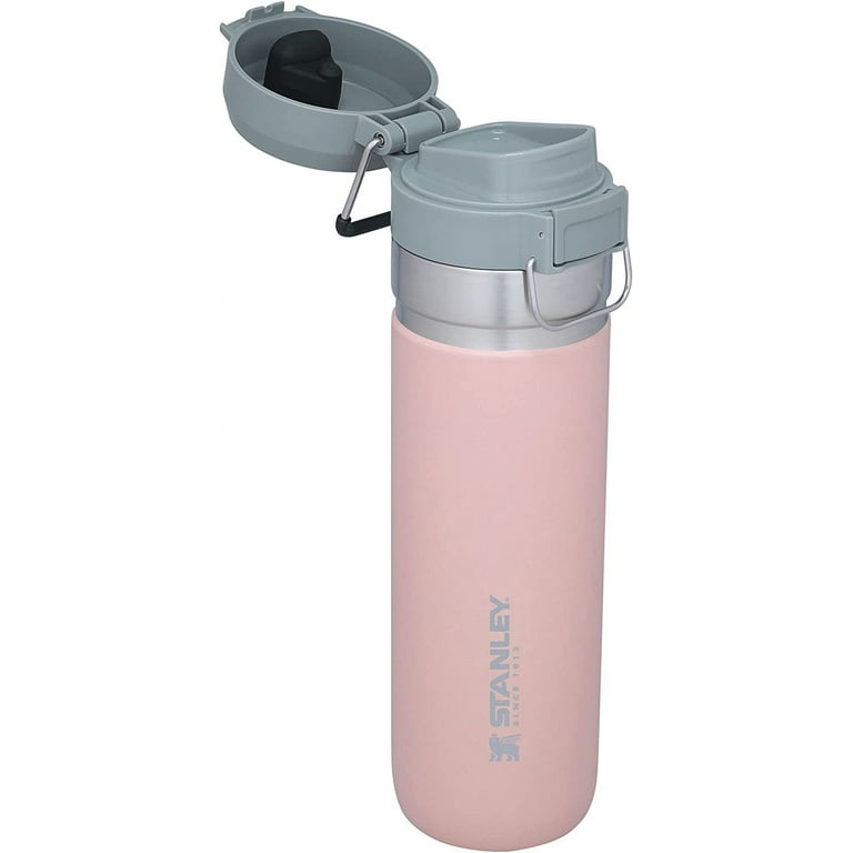 STANLEY 24 oz Blush Stainless Steel Water Bottle with Wide Mouth Lid 