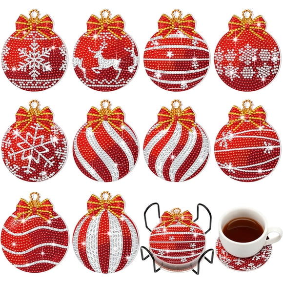 Drink Coaster FairySandy - Bola de Navidad (10 unidades, 10,5 cm)