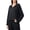 Black, variant on Women'S Loose Fit Zip Up Hooded Sweatshirt Minimalist Lazy Casual Commute Athletic Jacket Twilight Rose XXL