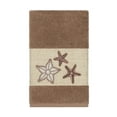 thumbnail image 2 of Authentic Hotel and Spa  Latte Brown Turkish Cotton Starfish Embroidered Hand Towel, 2 of 3