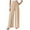 Beige, variant on Efsteb Wide Leg Sweatpants Women Elastic Waist Drawstring Baggy Pants Sweatpants Loose Comfortable Pants for Women Casual Trousers Pants for Women Wide leg Pants Solid Color Trousers Beige S
