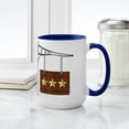 thumbnail image 4 of CafePress - 3 Star Hanging Sign Mugs - 15 oz Ceramic Large White Novelty Mug, 4 of 4
