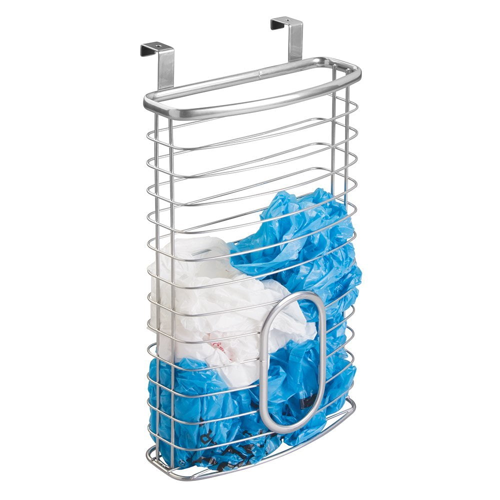 mDesign Plastic Bag Storage and Grocery Bag Holder