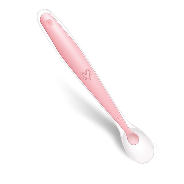 Cuchara suave de silicona para bebé, cucharas de alimentación de entrenamiento para niños, niños, bebés, detección de temperatura Tan Jianjun unisex