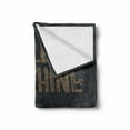 thumbnail image 2 of Hello Gorgeous Soft Flannel Fleece Throw Blanket, Inspirational Hello Sunshine Phrase, Cozy Plush for Indoor and Outdoor Use, 50" x 70", Charcoal Grey Sand Brown, by Ambesonne, 2 of 6