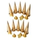 thumbnail image 2 of 10pcs Remaches de Puntas Clavos de Cono para Decoración Bolsas de Bricolaje Oro Hugo Cone Stud Rivet, 2 of 7