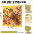 thumbnail image 2 of Hummingbird Branch DIY Framed Pearl Painting Kit, Special Shaped Drill Diamond Art Painting Kit, Pearl Gem Art, 20x20cm, 2 of 8
