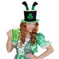 thumbnail image 4 of Fiudx Sombrero de Fiesta Irlandés, Diseño de Tela Cómodo, Color Verde Vibrante, Material Resistente y Reutilizable, Accesorio para Celebrar El Día de San Patricio, Talla Única., 4 of 6