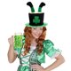 thumbnail image 4 of Fiudx Sombrero de Fiesta Irlandés, Diseño de Tela Cómodo, Color Verde Vibrante, Material Resistente y Reutilizable, Accesorio para Celebrar El Día de San Patricio, Talla Única., 4 of 6