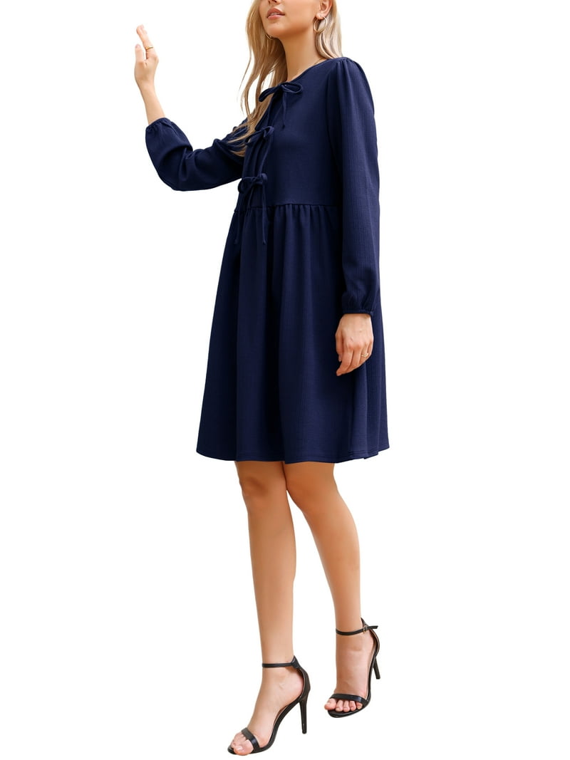 cute navy dresses Dance and Sway A-Line Dress in Navy
