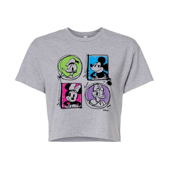Disney - Revival - Juniors Cropped Cotton Blend T-Shirt