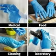 thumbnail image 2 of Sturdy Pack 4mil thick Disposable Nitrile Gloves- Powder & Latex Free- Non-Sterile Textured Work Gloves, Blue(1000), 2 of 8