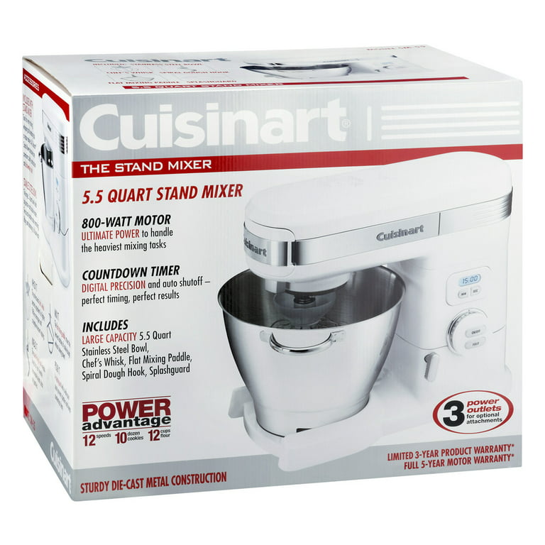Cuisinart Precision Pro 5.5 Quart Digital Stand Mixer - White