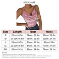 thumbnail image 4 of Camiseta sin mangas fruncida con cuello Halter para mujer, Top sin mangas de Color puro, camiseta sin espalda a la moda, Top ajustado con tirantes, 4 of 6