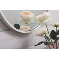 thumbnail image 4 of Elégant Décor MR4818WH 18 in. Cadre en Métal Miroir Rond&44; Blanc, 4 of 4