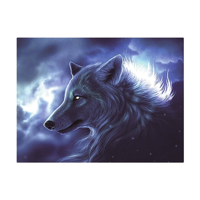 de Impreso Búho Azul de 5D te Pintura Artesanía Naturaleza - gris Sunnimix Kit de pintura de diamantes