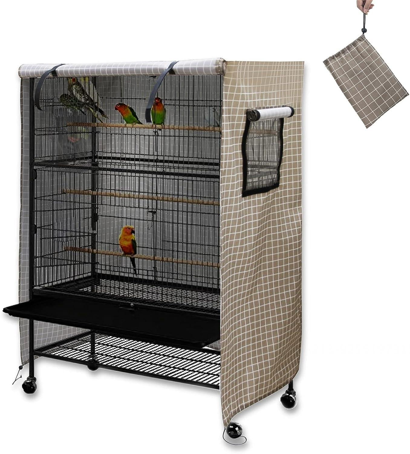 38" x 60" x 51" Bird Cage Cover, 210D Breathable Material Bird Cage