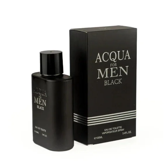 Acqua for Men Black Eau de Toilette Spray, 3.4 fl oz