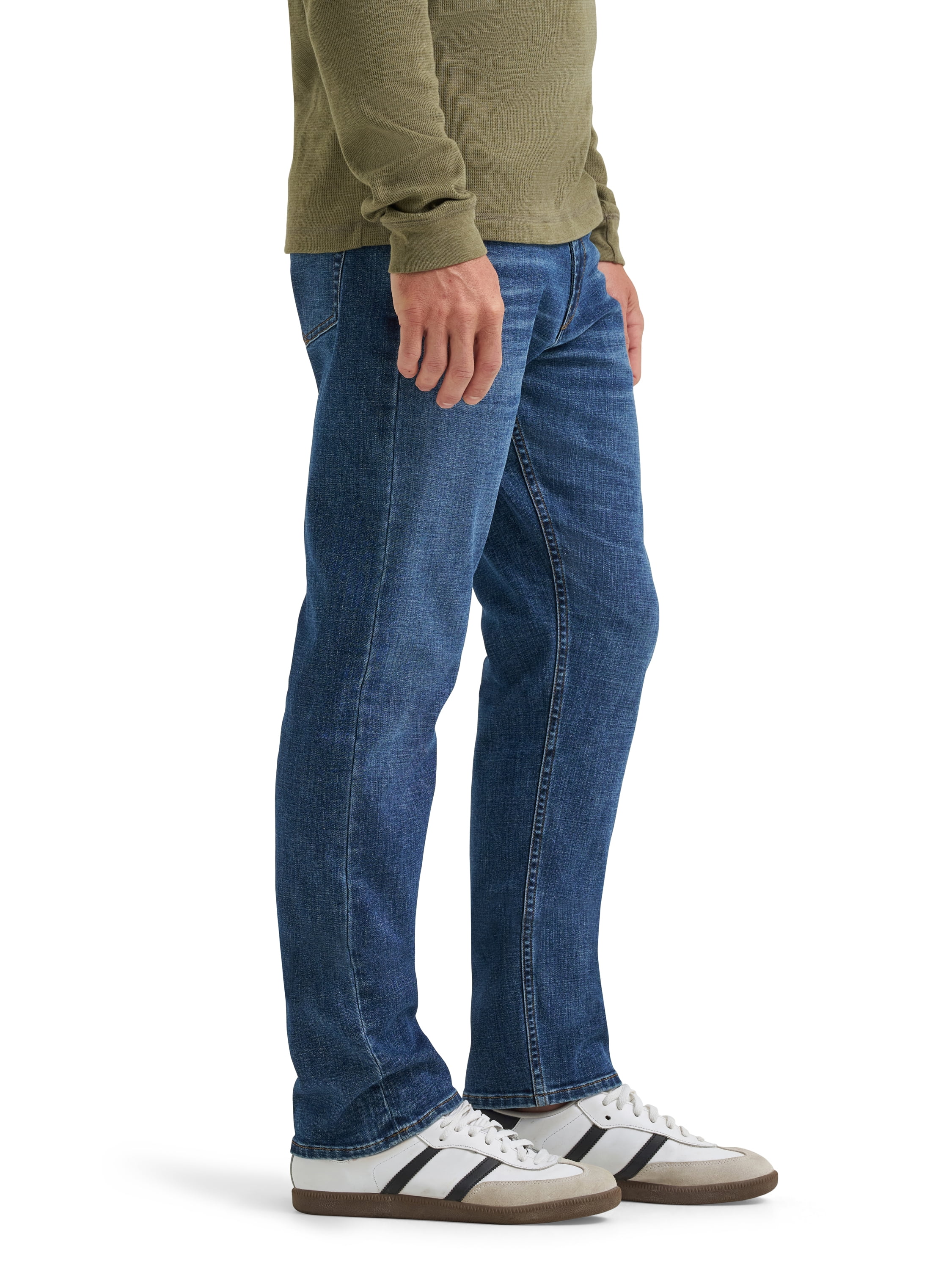 Wrangler® Men's All Day Flex Taper Fit Denim Jeans with Performance Waistband