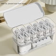 thumbnail image 4 of Caja Organizadora De Cables, Organizador De Almacenamiento ABS De Múltiples Compartimentos Para Cables Y Cargadores Con Tapa A Prueba De Polvo, Para Viajes En Cajones De, 4 of 7